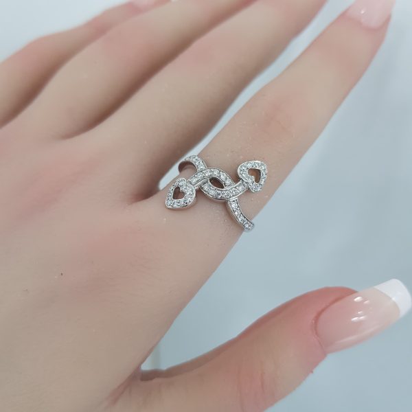 White Gold Diamond Ring - R4620