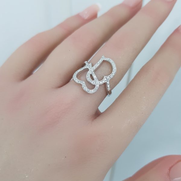 White Gold Diamond Ring - R7513