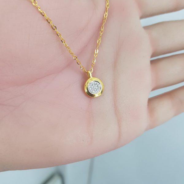 Yellow Gold Diamond Pendant - P5492