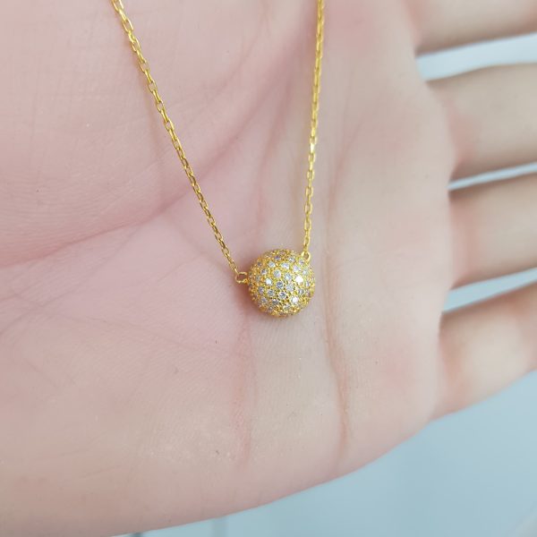 Yellow Gold Diamond Pendant - P3120