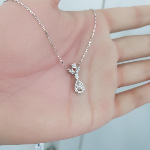 White Gold Diamond Pendant - P5303