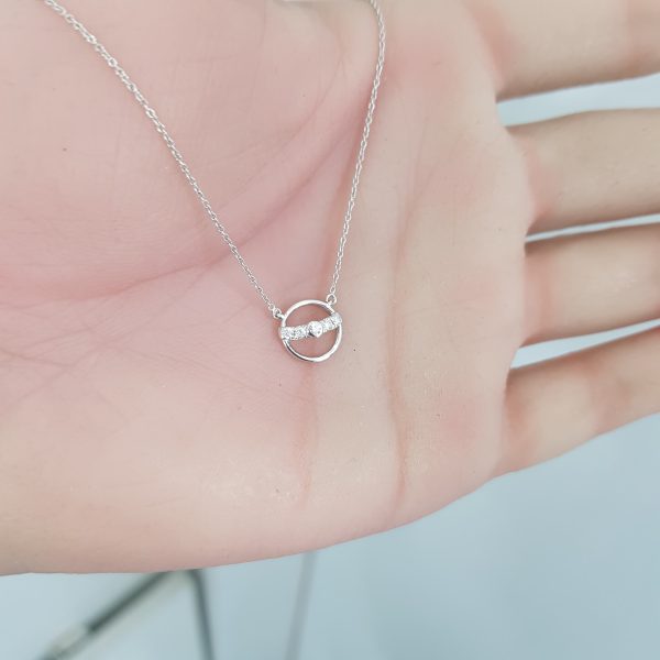 White Gold Diamond Pendant - P5482