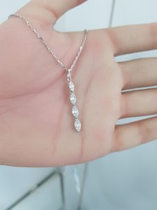White Gold Diamond Pendant - P5160