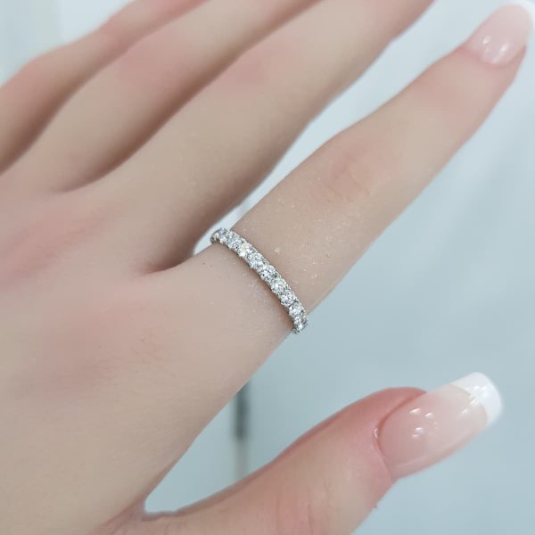 White Gold Diamond Ring - R7665