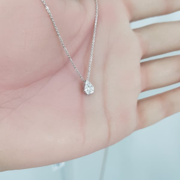 White Gold Diamond Pendant - P5531