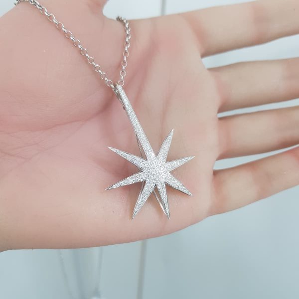 White Gold Diamond Pendant - P5521
