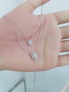 White Gold Diamond Pendant - P5549