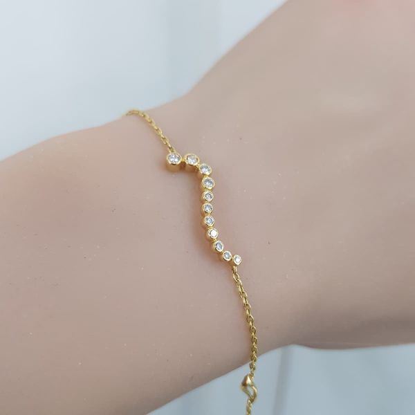 Yellow Gold Diamond Bracelet - B6002