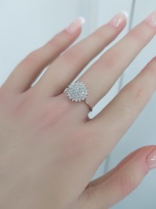 Rose Gold Diamond Ring - R7681