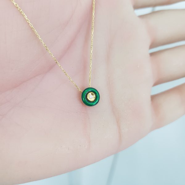 Yellow Gold Diamond Pendant - P5529
