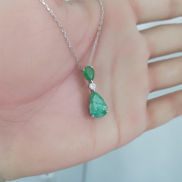 White Gold Diamond Pendant - P5283