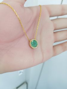 Yellow Gold Diamond Pendant - P5372