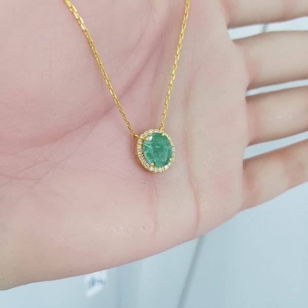 Yellow Gold Diamond Pendant - P5372