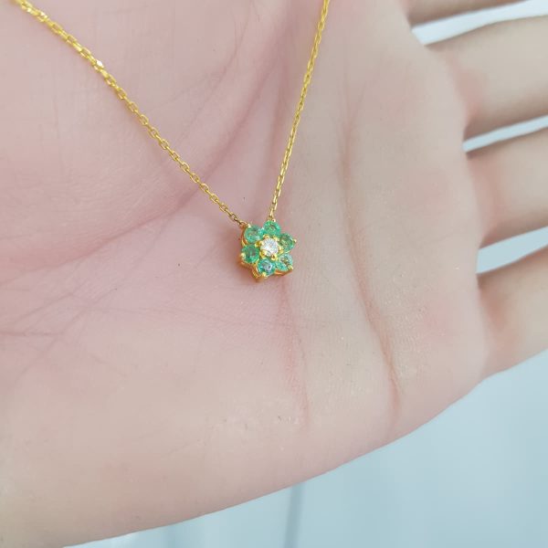 Yellow Gold Diamond Pendant - P5066