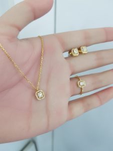 Yellow Gold Diamond Set - P5562, R7680 & E6570
