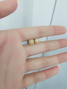 Yellow Gold Diamond Earrings - E6570