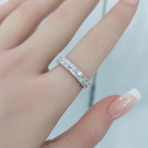 White Gold Diamond Ring - R7678