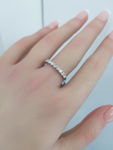 White Gold Diamond Ring - R7687