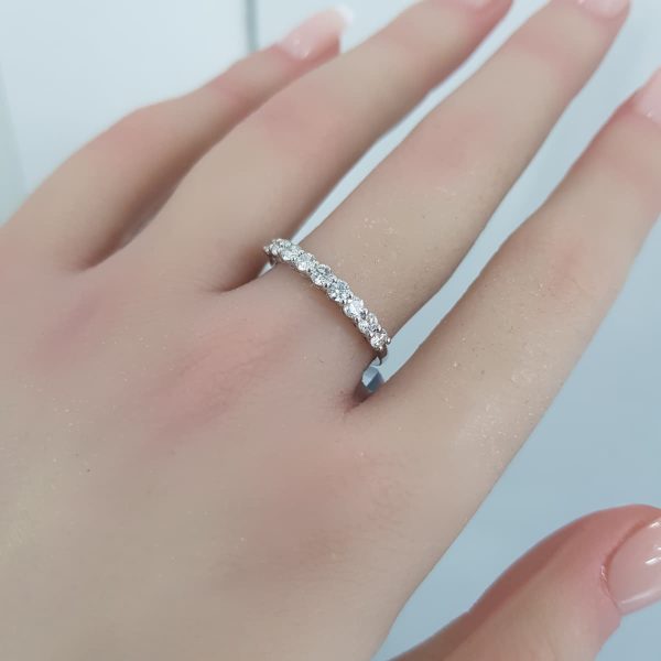 White Gold Diamond Ring - R7687
