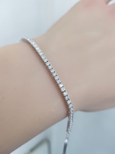 White Gold Diamond Tennis Bracelet - B6016