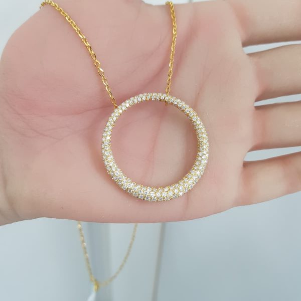 Yellow Gold Diamond Pendant - P5494