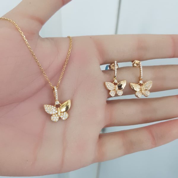 Yellow Gold Diamond Set - E6513 & P5524