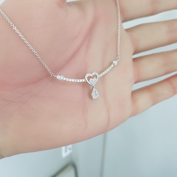 White Gold Diamond Pendant - P5189