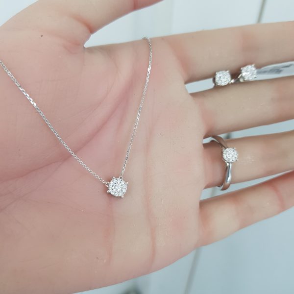 White Gold Diamond Set - R4456, E4777 & P5516