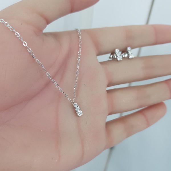 White Gold Diamond Set - P5476 & E5000