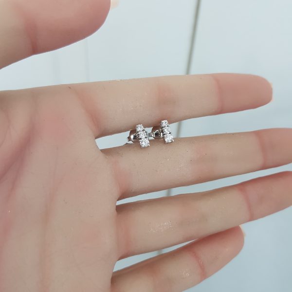 White Gold Diamond Earrings - E5000
