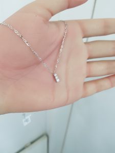 White Gold Diamond Pendant - P5476