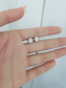 White Gold Diamond Earrings - E4911