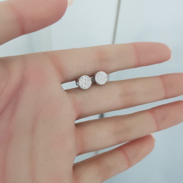 White Gold Diamond Earrings - E4911