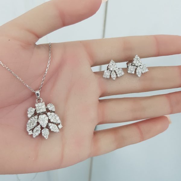 White Gold Diamond Set - P5084 & E4646