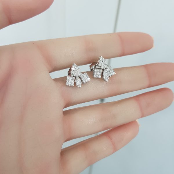White Gold Diamond Earrings - E4646