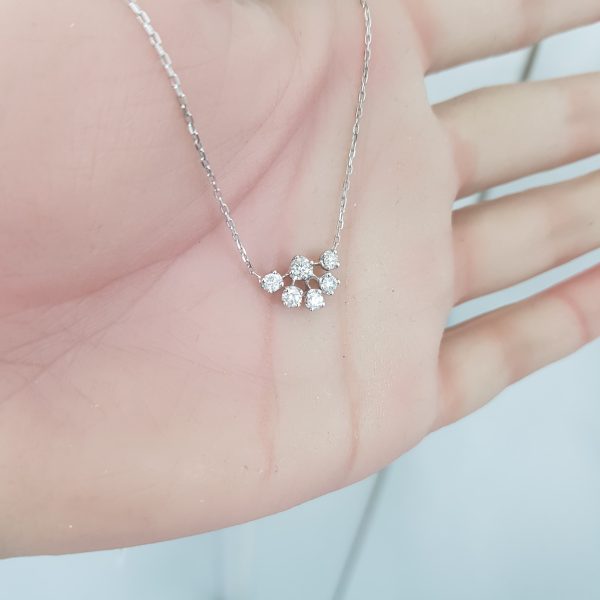 White Gold Diamond Pendant - P3137