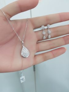 White Gold Diamond Set - E4793 & P5261
