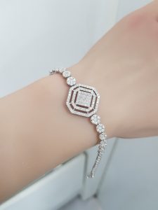 White Gold Diamond Bracelet - B5891